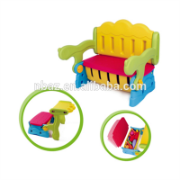 Multifunction Plastic Children Writing Table Storage Bench