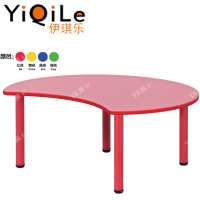 Preschool use combined round table furniture for kids school furniture set