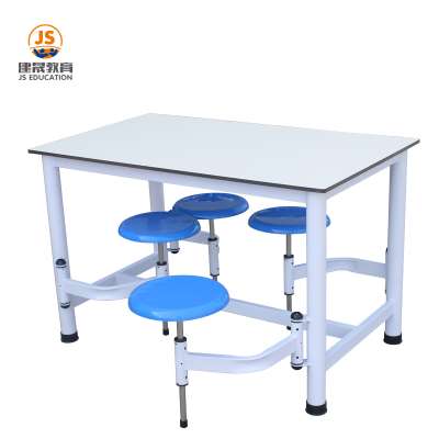 School Furniture 4-Person Compote Panel Canteen Dining Table