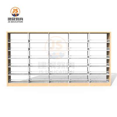 High quality library furniture y layer steel bookshelf for school