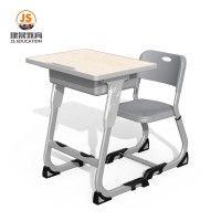 Height adjustable  High-quality aluminum student furniture classroom table and chair