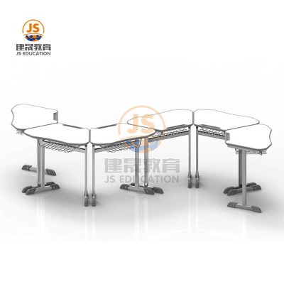 Modular adjustable  university furniture werzalit  classroom table and chair