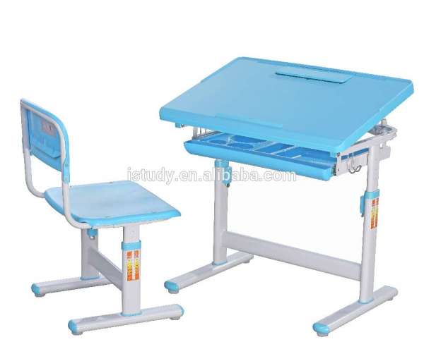 Height Adjustable Plastic Children Study Table and Chair for Super Market Sourcing