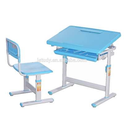 Height Adjustable Plastic Children Study Table and Chair for Super Market Sourcing