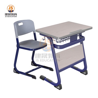 Hot sale front panel desk and chair school desk chair